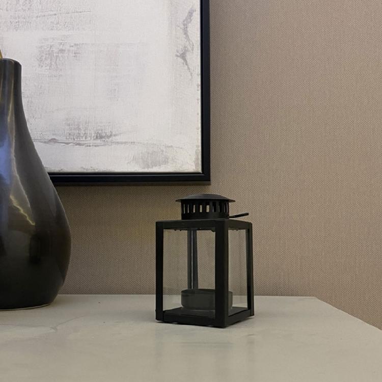 Linternas Metálicas Colgantes Retro Para Velas Casas de Campo Diseño de Panel de Vidrio Cuadrado Portavelas Decorativo para Exteriores Interiores