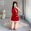 Sex Lingerie Christmas Cheongsam Sexy Girl Cosplay New Robe Set