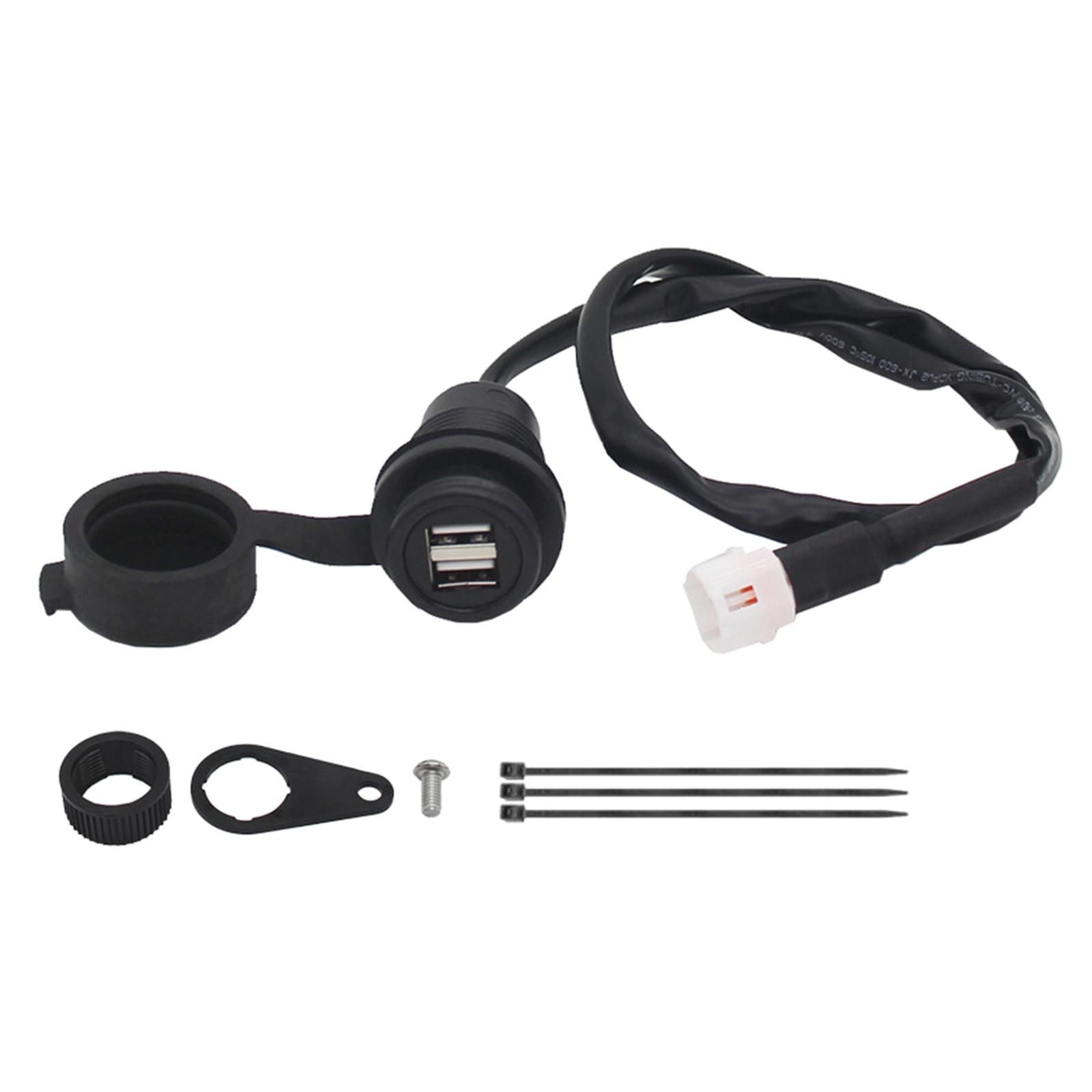 

Dual USB Charger Plug Socket Adapter for MT-09 SP MT07 XSR700 XSR900 Tracer Motorcycle Accessories USB Charging Socket