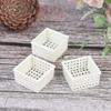3Pcs 1/12 Dollhouse Miniature Plastic Frame Hand-Woven Storage Basket Decoration