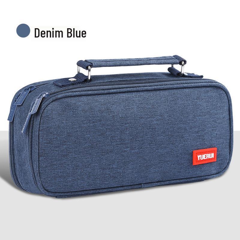 Large Capacity Multi-layer Canvas Pencil Case for Students