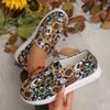 Women Flats Sneakers Spring Autumn Shoes Fashion Canvas Print Flat Shoes Women Lace Up Outdoor Casual Big Size Sneakers Women