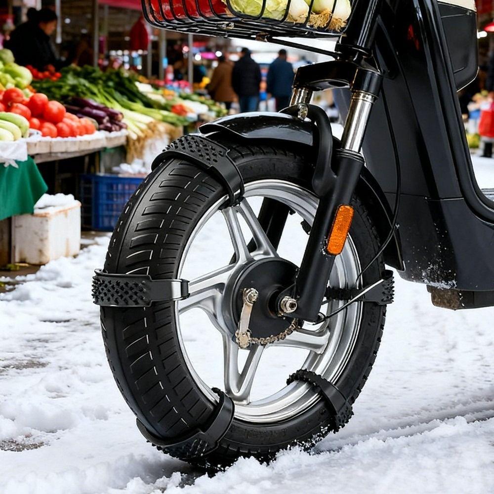 1/4/8 Stück Verschleißfeste Motorrad Schneeketten Reifenkette für Rad Elektroroller Moped
