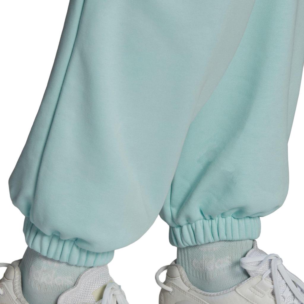 Adidas Originals Comfortable Soft Loose Fit Drawstring Mid-Rise Cuffed Knit Sports Pants Women Bottoms Mint-Green HU1620