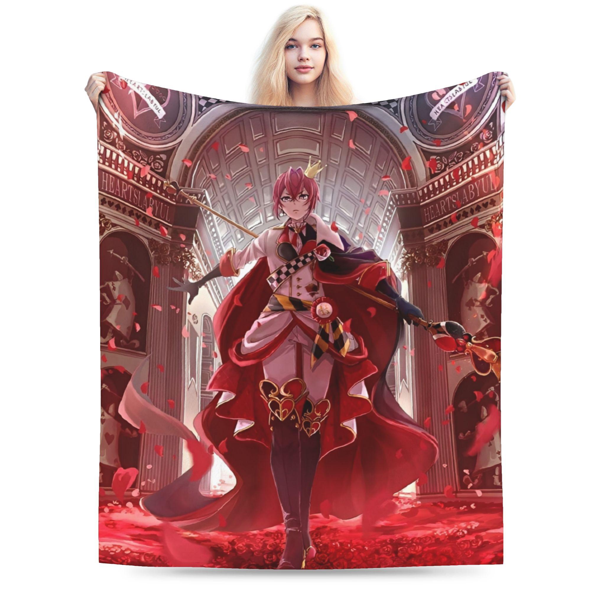 Helenal Unisex Twisted-Wonderland The Animation Anime Blanket Fleece Comfortable Ultra-Soft Throw Blanket For Bed Rug Piece
