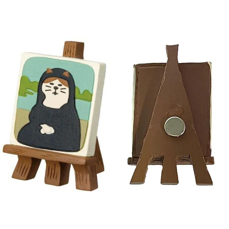 Resin Cute Cartoon Cat Fridge Magnetic Sticker Kawaii Zakka 3D Refrigerator Magnet Magnets Home Decoration Creative BirthdayGift