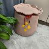 Compact Padded Footstool: Versatile for Sofa, Living Room, or Entryway