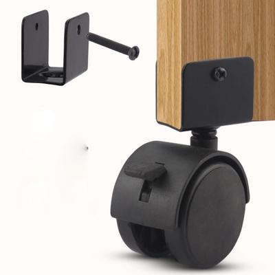 Furniture Hardware Swivel Casters Plastic Roller Wheels New Wheel Caster  Office Chair Sofa