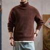 MEINPU Knit Mock High Crew Long Business Solid Cold Ribbed Men's Sweater, Turtleneck, Neck, Neck, Neck, Sleeve, Sweater, Color, Warm, Protection,