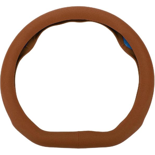 Steering Wheel Cover/Front Steering Wheel Accessories for Car/Durable D Shape Leather / 1 Pcs Brown коричневый