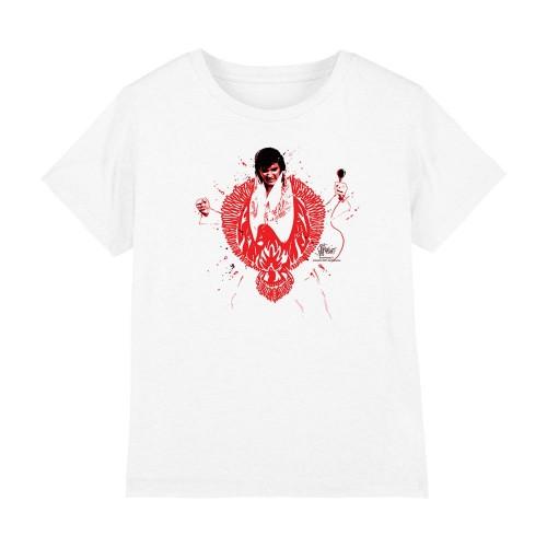 Elvis Presley Childrens/Kids Red Pheonix T-Shirt