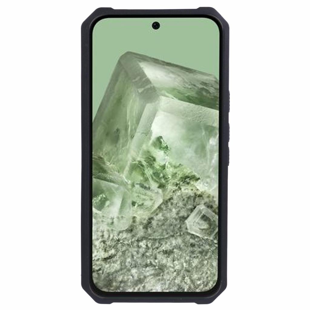 For Google Pixel 8a Cover Camera Slide Lid Card Holder Cell Phone Case with Ring Kickstand