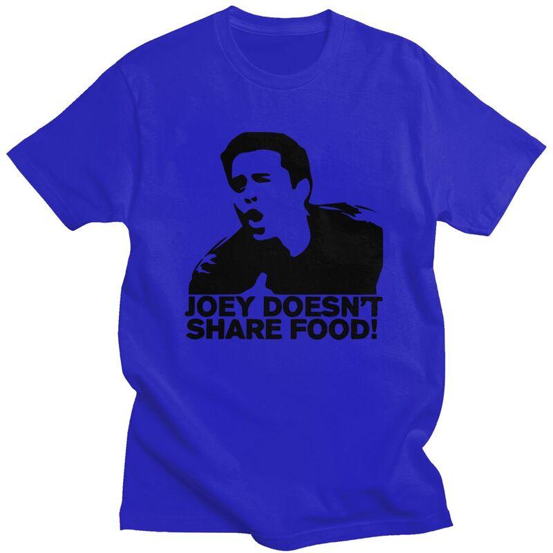Custom Male Joey Doesnt Share Food T Shirt Short Sleeves Cotton Tshirt Classic Tshirt Casual Friends TV Show Tee Clothes