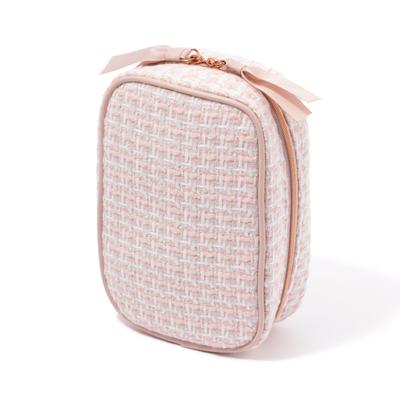 Francfranc Tweed Stand Pink Pouch,
