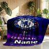 Custom Name Personalized football club F.C Print Blankets, Home Decor, Bedroom, Sofa, Camping, Couch, Gifts for Birthday Christmas