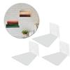 3xMetal Shelves Holder Wall Mounted Book Holder Multifunctional Kitchen Storage