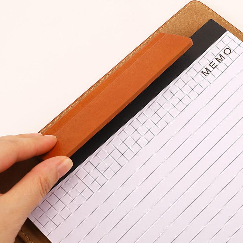 A4/A5 Schreibmappe mit Verschluss Businessmappe Multifunktionales Leder Klemmbrett Konferenzmappe für Büro