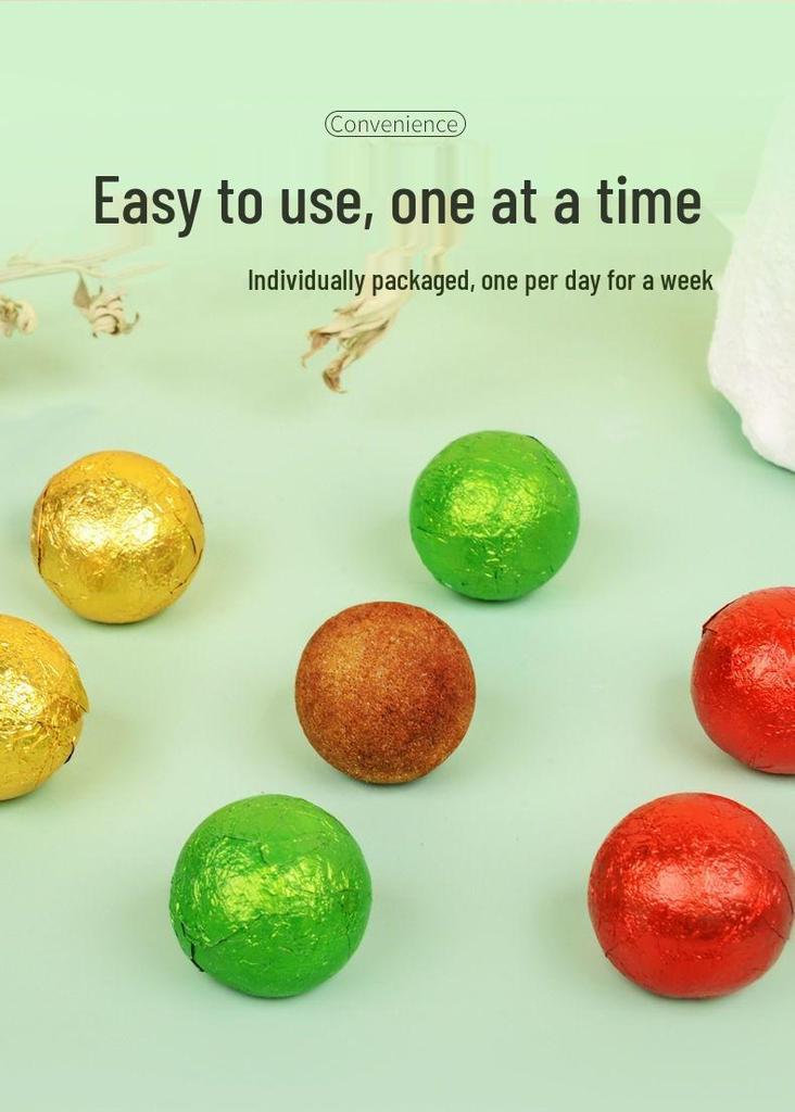 Mugwort & Safflower Herbal Foot Soak Balls - Softening, Warming Essence for Relaxing Foot Care