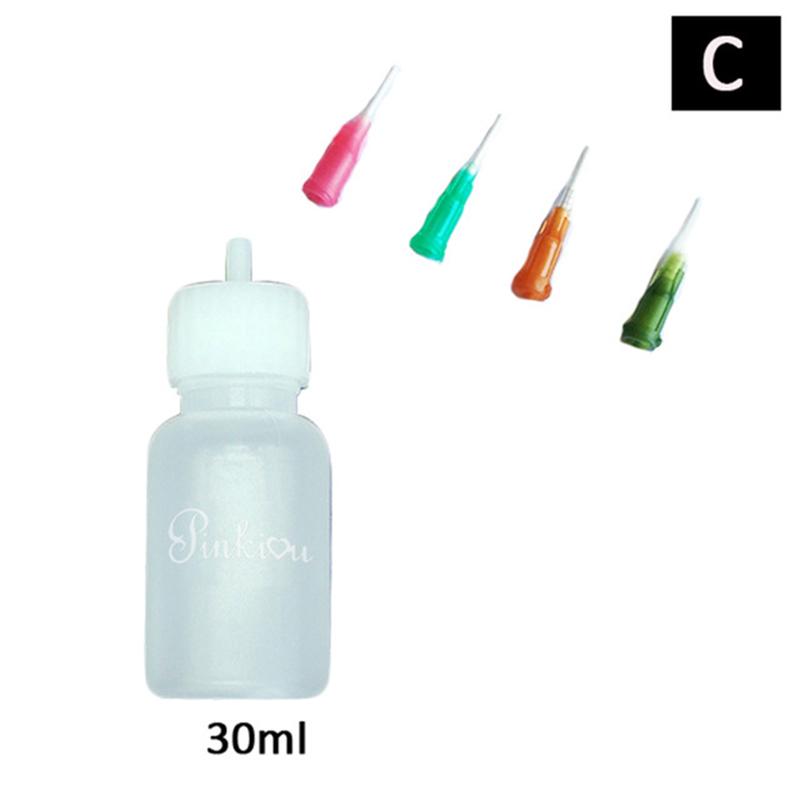 30ml Henna Nozzle Body Paint Bottle Tattoo Painting Henna Kit Plastic Bottle with 4 Nozzles
