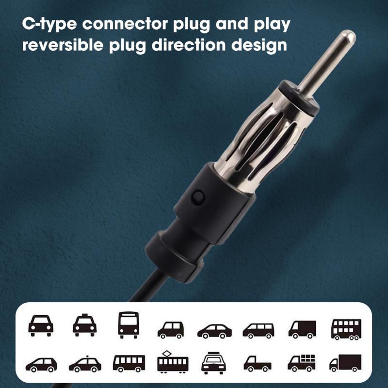 Universal Car Windshield AM FM 12V  Radio Antenna Signal Amplifier Booster Hidden Radio Active Truck Stereo B0H2 Antenna Antena