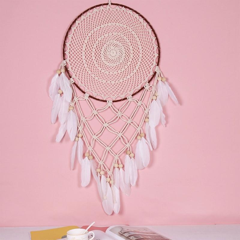 KX4B 43inch Woven for Car Home Homemade Wind Chimes Ornaments