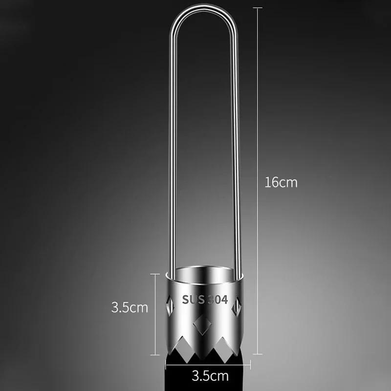 

Портативный нержавеющий инструмент для удаления сердцевины из груш и яблок из нержавеющей стали марки 304, острый зубчатый резак, прочный ручной инструмент для овощей