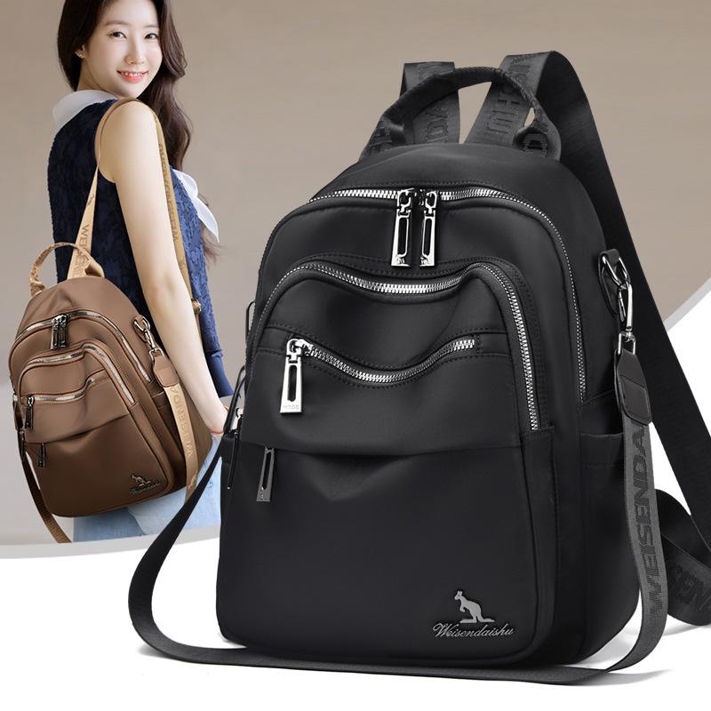 Schoolbag Simple Casual Women's Backpack New Korean Style Fashionable Versatile Lightweight Travel Backpack Large Capacity Student Backpack