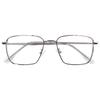 Gold Frame Wood Grain Legs Gold Silk Glasses For Men And Women Can Be Equipped With Myopia Degree Square Frame Flat Mirror Anti-Blue Glasses Frame