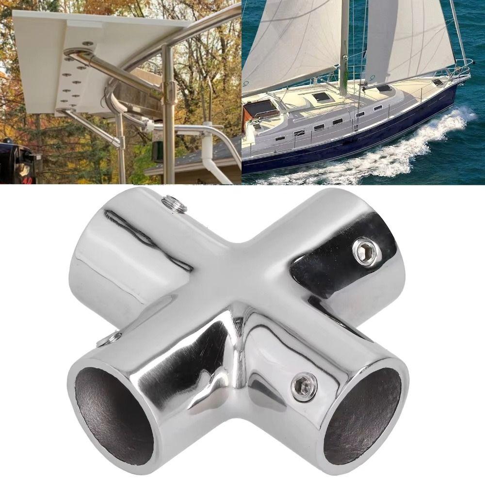 316 Stainless Steel Rail Fitting 22mm Tube Tube Pipe Connector Marine Hardware  Marine Application