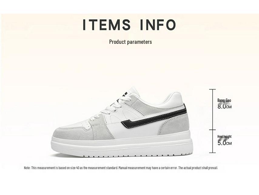 Men's 10CM Height Increasing Breathable Casual Sneakers