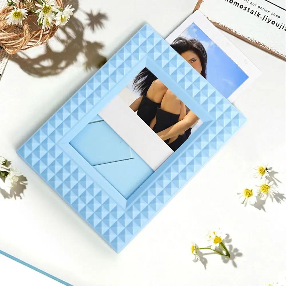 Vertical Instant Camera Photo Frame Desktop Decor Stamp 3 inch Picture Holder Creative Scrapbook for /Fujifilm Instax