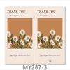 Floral Print Decorative Self-Adhesive Stickers: 50 Sheets/Pack for Gift Packaging and Bag Sealing