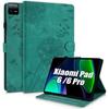 Case for Xiaomi Pad 6 / Xiaomi Pad 6 Pro, Anti-Scratch Cover Embossed Green Dandelion Synthetic Leather