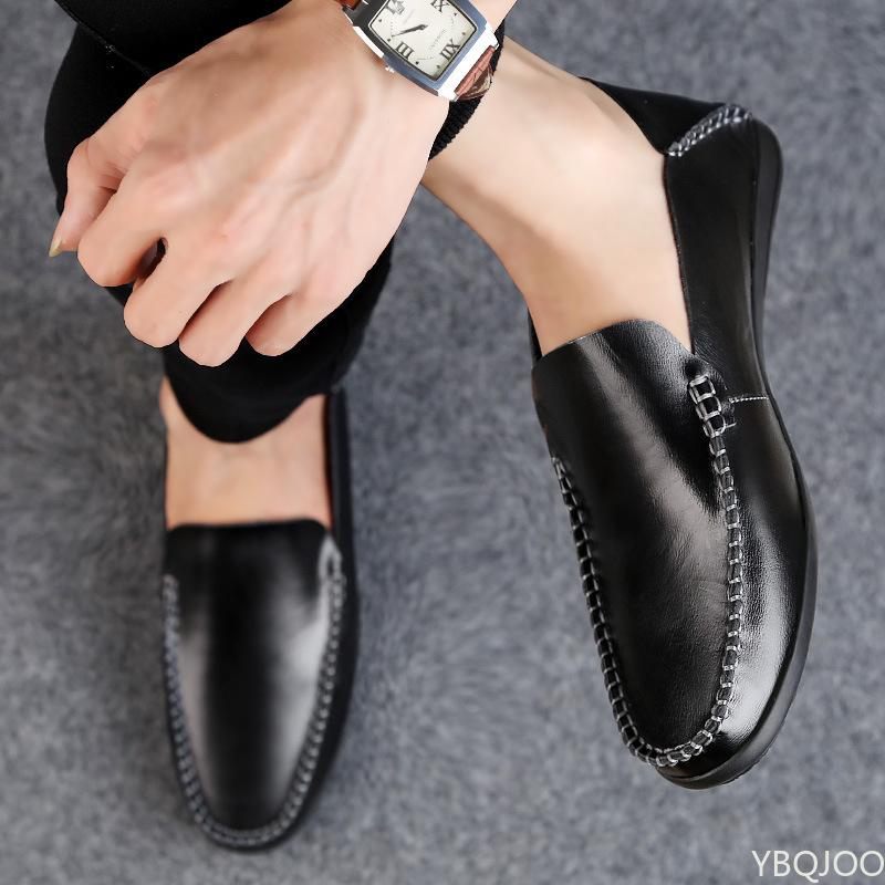 Fashion Men Loafers Shoes Soft Genuine Leather Slip-On Sneakers Male Casual Luxury Brand Spring Men Loafers Mocassin Zapatos Hombre