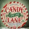 Candy Cane Lane Metal Tin Sign Vintage Christmas Wall Art Decor