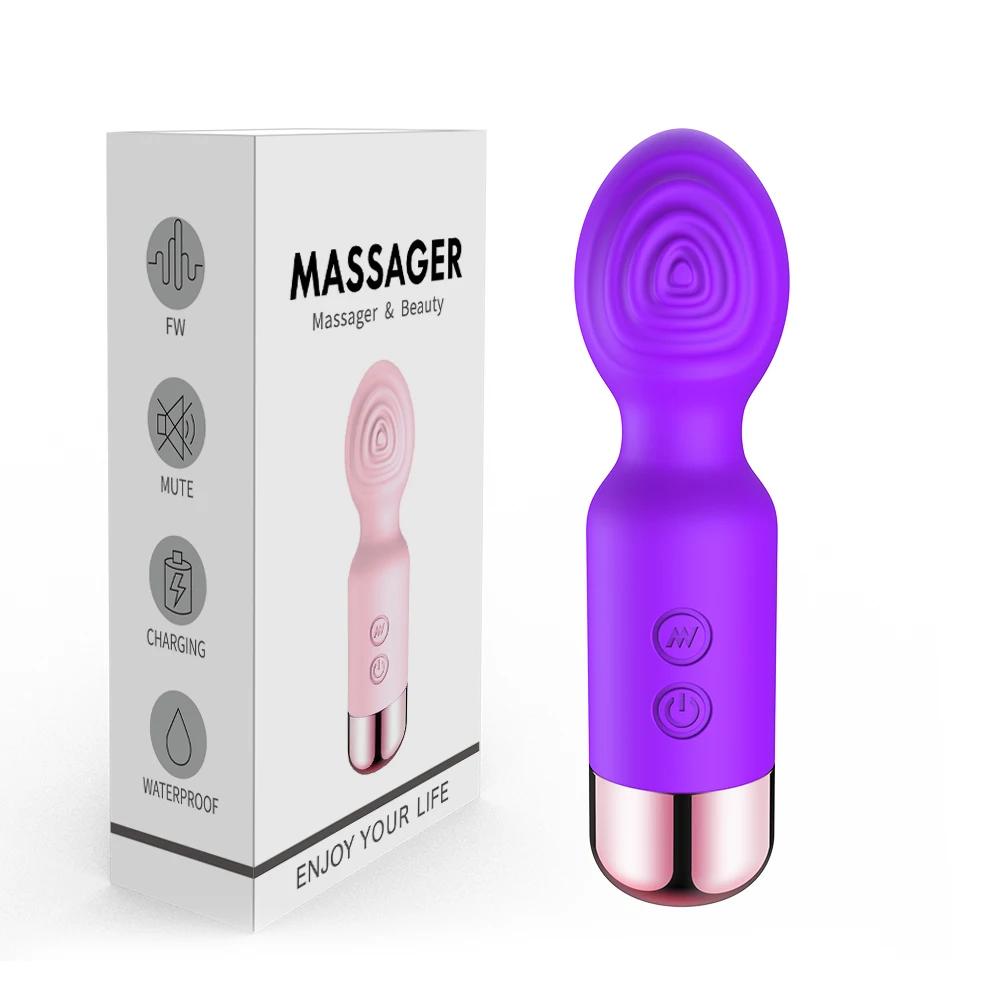 Mini AV Vibrator Female G Spot Vibration Vagina Anal Clitoris Stimulator Dildo Vibrator Adult Sex Toys for Women Masturbation