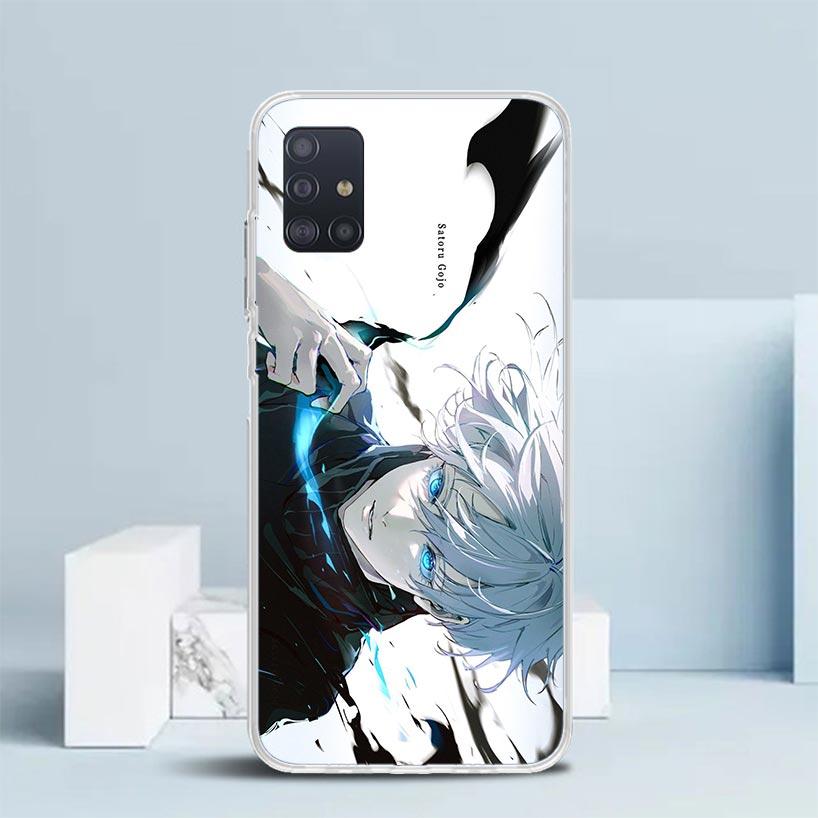 Kaisen J-Jujutsu Gojo Satoru Phone Case For Samsung Galaxy A52 A32 A22 A12 A51 A50S A30S A10S Note 20 Ultra 10 S10 Plus A31 A20