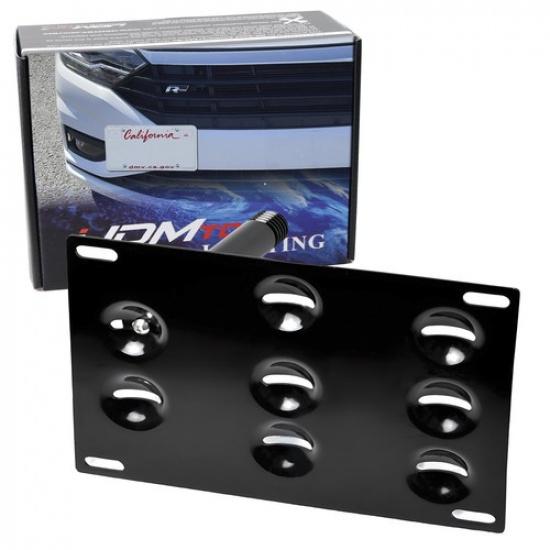 Front Bumper Tow Hook License Plate Mounting Bracket Holder For VW 2019-up Jetta