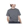 Solid Color Round Neck Simple Short Sleeve T-Shirt Men Tops Moon-Gray 464305-07