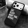 Muay Thai Martial Phone Case for iPhone 17 16 15 Pro Max Air 14 13 12 11 Plus Shockproof Capa Cover