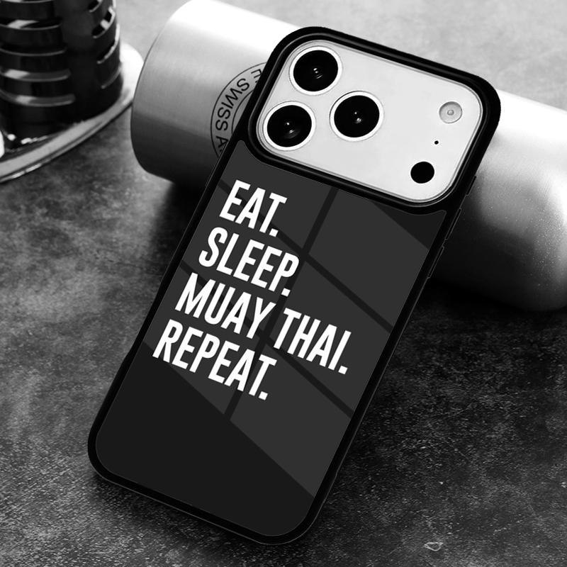 Muay Thai Martial Phone Case for iPhone 17 16 15 Pro Max Air 14 13 12 11 Plus Shockproof Capa Cover