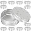 10Pcs Empty Aluminum Tin Can Round Scent Training Case Multifunctional Sample Container  Travel