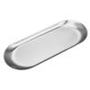 Gold Stainless Steel Oval Divided Serving Tray