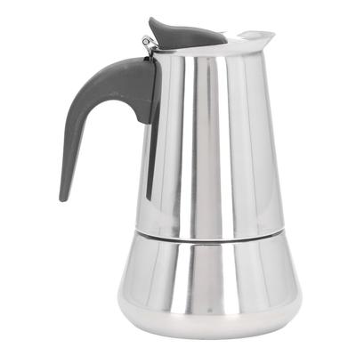 Cafetera de cocina de goteo de gran capacidad de acero inoxidable para el hogar, 4 tazas, 400 ml