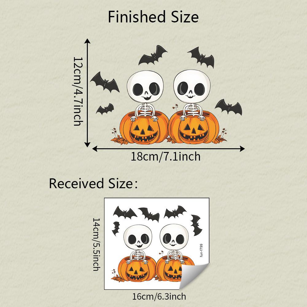 

Хэллоуин Череп Тыква Наклейки на Автомобиль Праздничная Атмосфера Украшение Наклейки на Автомобиль