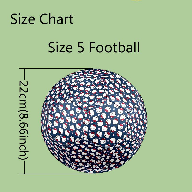 Size 5 Soccer Ball - Outdoor Sport Football with Hello Kitty Pattern, Ideal Gift for Birthdays, Christmas, Father's Day, Graduation