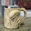 Creative V8 Engine Mug, Resin Stainless Steel Ornament, Car Lover Gift, Office Desk Decor, Unique Beer Cup