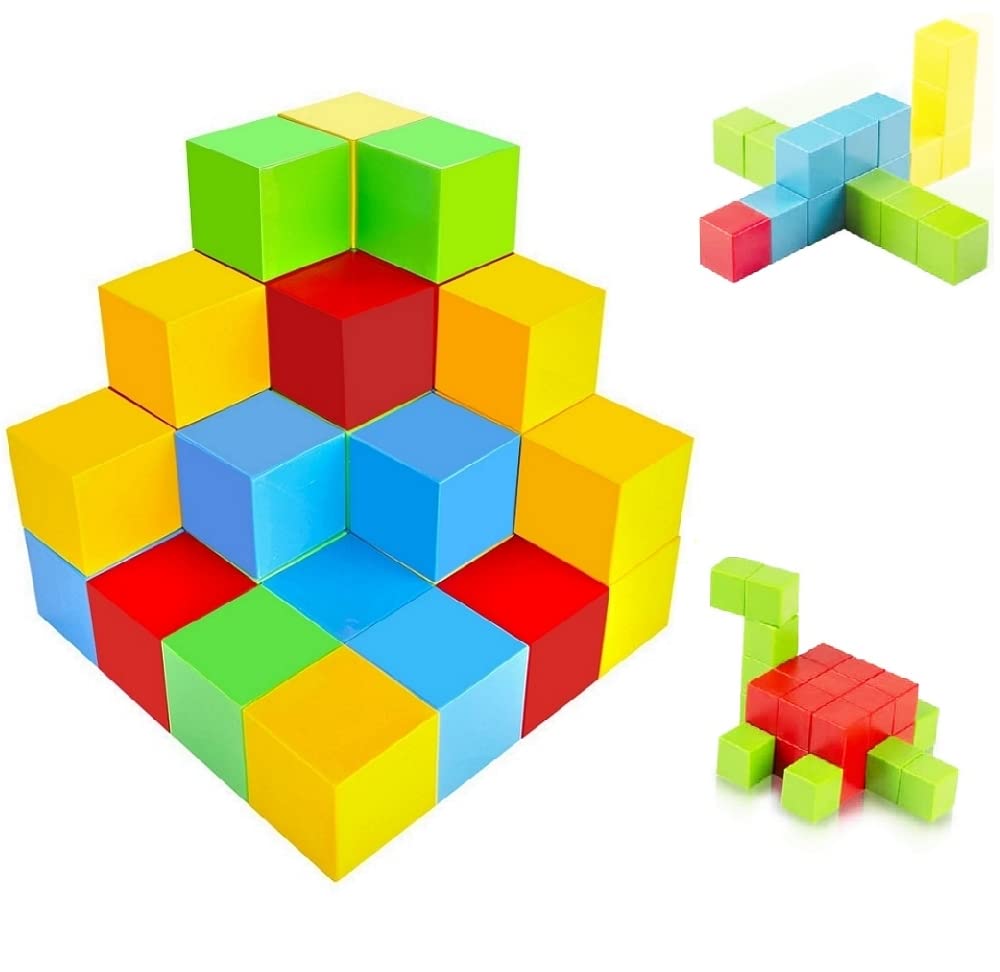 

UiDor Magnetic Puzzle, 40 Magnetic Blocks, 25mm, 3D Puzzle, Building Blocks, Birthday, Christmas Gift