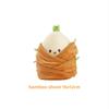 Cartoon Hotpot Food Plush Keychain Kawaii Bag Pendant Button Mushroom Crab Claw Hanging Ornament Food-Themed Toy Accessory Gift