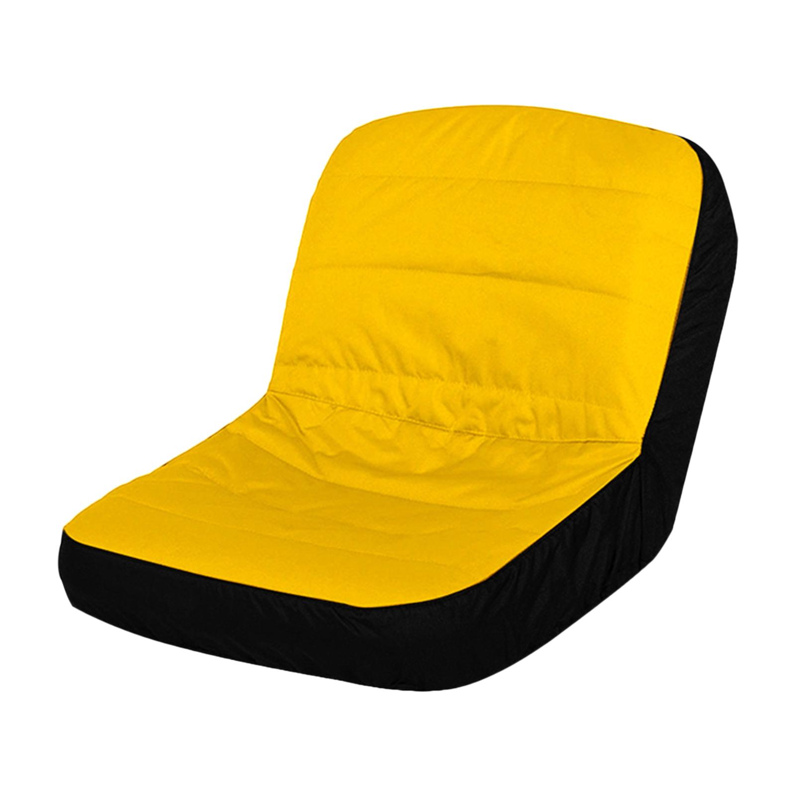 

Чехол на сиденье газонокосилки, Чехол на сиденье трактора из ткани Оксфорд 600D, Всепогодный протектор сиденья с 4 карманами, Подходит Yellow жёлтый